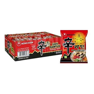 【整箱】农心 辛拉面 袋装 120g*9袋/包 Cos 