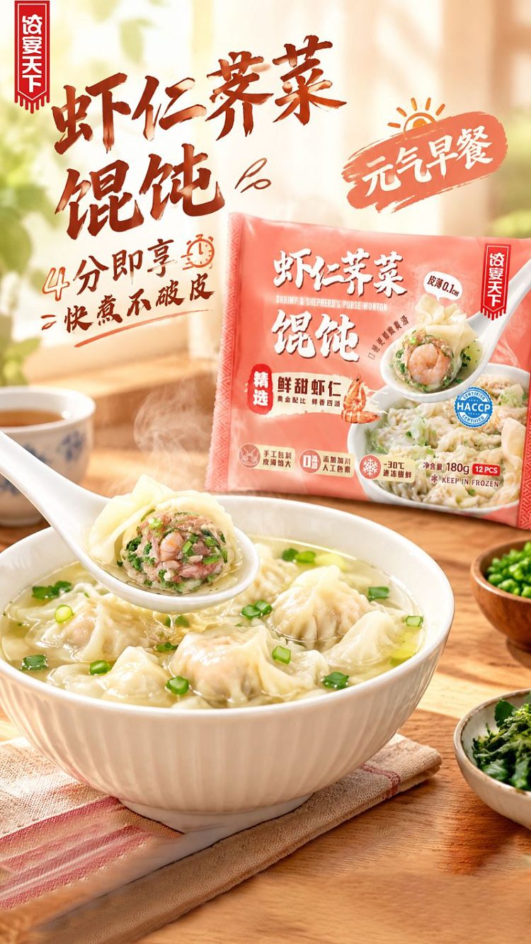 frozen-umall-noodles-and-dumplings-banquet-series100-handmade-shrimp-wonton-whole-shrimp-with-chinese-chives-dumplings-12-pcs-180-g-2