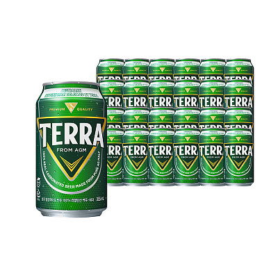 【整箱】韩国 Terra啤酒 罐装啤酒 355ml*24罐 4.6%