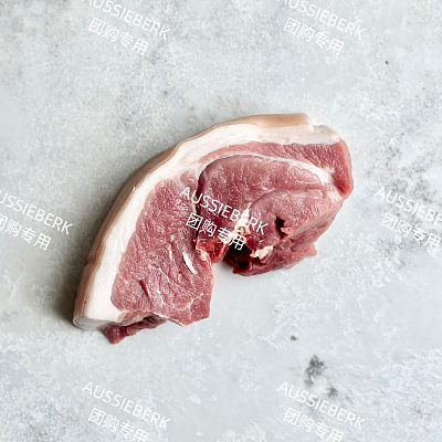 【冻】Aussieberk 黑毛猪带皮后腿肉 Leg Skin On/多规格可选【$18.99 per 1kg】