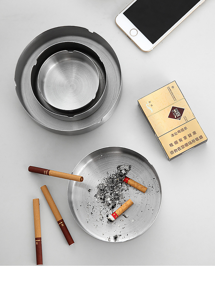 ulife-household-stainless-steel-ashtray-round-16