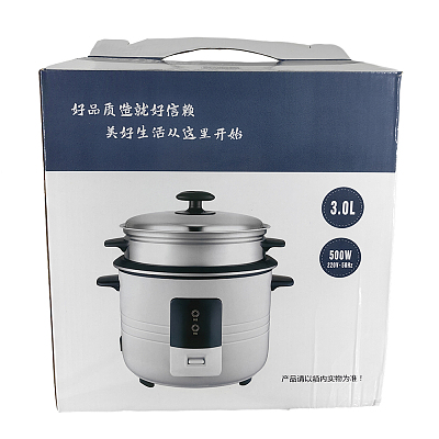 豪华家用小电饭煲 白色 500W 3L