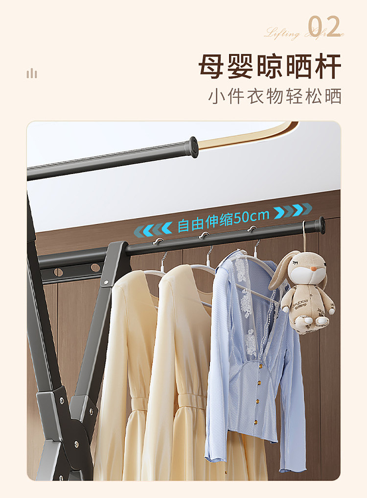 good-helper-25-meters-retractable-floor-folding-retractable-drying-rack-gunmetal-gray-upgrade-model-4