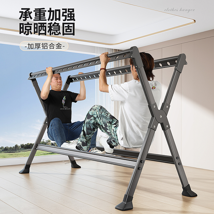 good-helper-25-meters-retractable-floor-folding-retractable-drying-rack-gunmetal-gray-upgrade-model-3