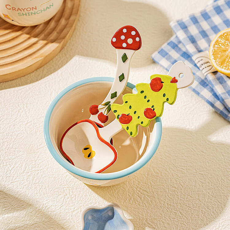 modern-housewife-cute-ceramic-spoon-mushroom-cherry-spoon-2