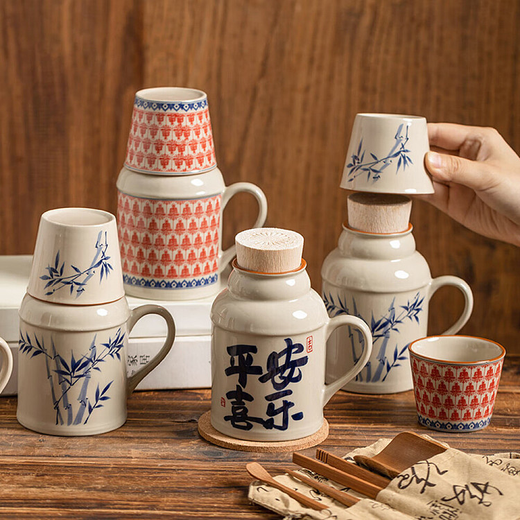 modern-housewife-small-warm-water-kettle-chinese-style-ceramic-small-teapot-peaceful-joy-469ml-2