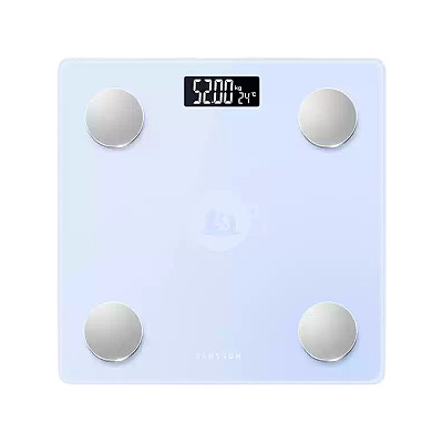 香山 LCD体脂秤 莫兰迪蓝 USB充电款