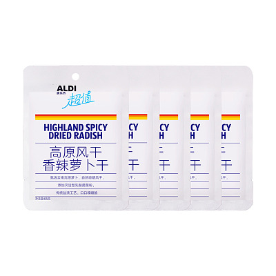 【全澳独家】奥乐齐(中国) 超值系列 高原萝卜干 风干香辣 65g*5