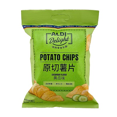 【全澳独家】奥乐齐(中国) Delight系列 原切薯片 黄瓜味 128g