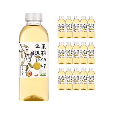 【整箱】植物驾到 茉莉柚柠单枞 500ml*15