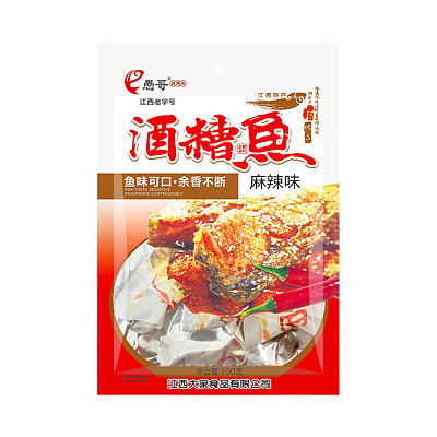 愚哥 酒漕鱼 麻辣味 100g