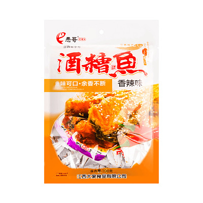 愚哥 酒漕鱼 香辣味 100g