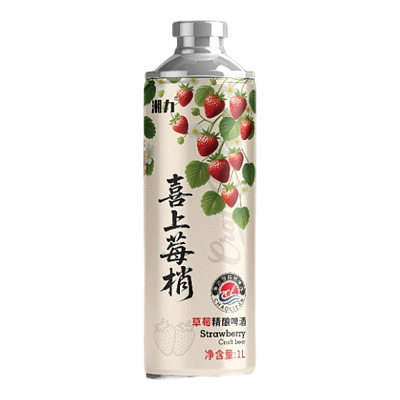 潮力版 中式精酿啤酒 喜上莓稍 1L