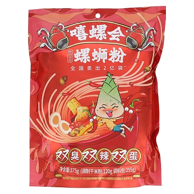 嘻螺会双臭双辣双蛋螺蛳粉 375g