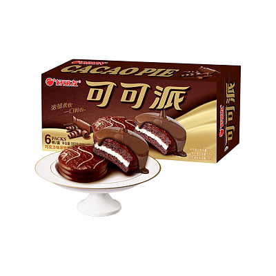 好丽友 可可派巧克力味 180g