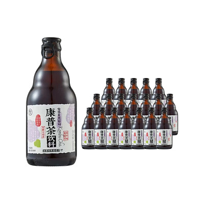 【整箱】盒马 紫苏夏黑葡萄康普茶饮料 330ml*20