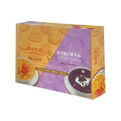 【礼盒】香港特产 顺南 香芋椰汁紫米露&杨枝甘露 甜品 238g*6pcs
