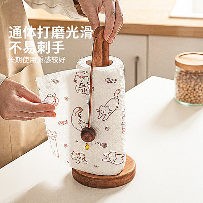 摩登主妇 相思木U型纸巾架 招财猫吊坠款