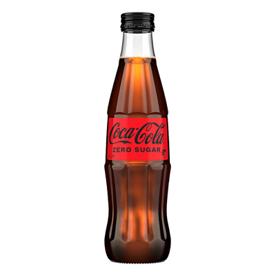 可口可乐 Coca Cola 0糖 玻璃瓶 可乐 330ml