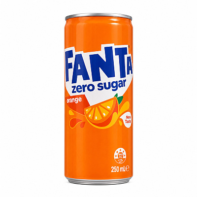 可口可乐 Coca Cola MINI 0糖 芬达 罐装 250ml