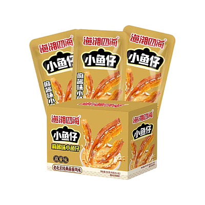 湖南特色 【整盒】渔香四海 麻酱味小鱼仔 20g*20