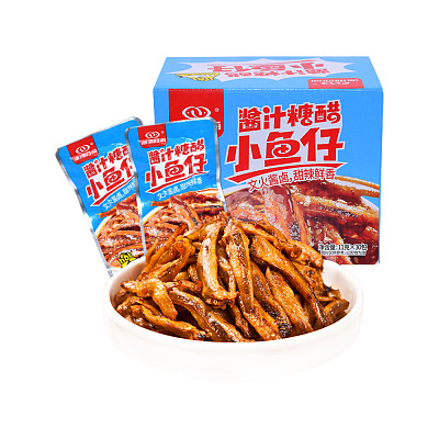 湖南特色 【整盒】渔香四海 糖醋小鱼仔 11g*30