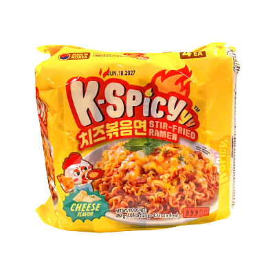 Wang 韩式辣味芝士炒面 123g*4袋/包