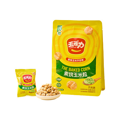 玉米力 素烧玉米粒 芥末味 180g