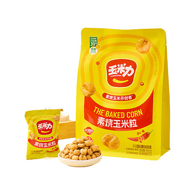 玉米力 素烧玉米粒 川香爆椒味 180g