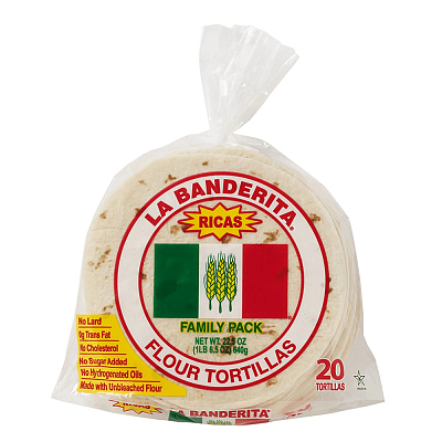 La Banderita 家庭装面粉玉米饼 20 片 640g【Costco代购】