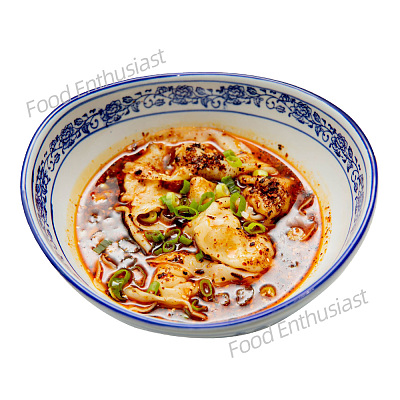 【冻】八二干海椒 酸辣鲜虾鱼籽大抄手+底料 约320g