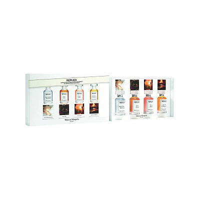 梅森马吉拉 迷你香氛礼盒7ml x4瓶（慵懒周末+爵士酒吧+沙滩漫步+壁炉火光）