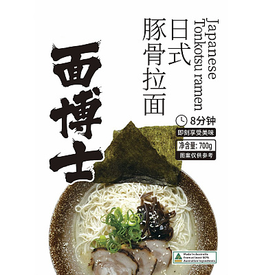 【冻】面博士 日式豚骨拉面 约700g