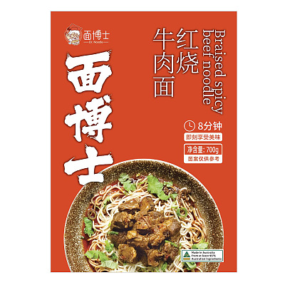 【冻】面博士 红烧牛肉面 约700g