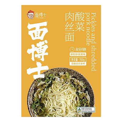 【冻】面博士 酸菜肉丝面 约700g