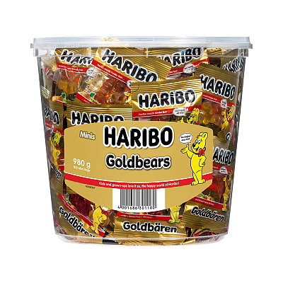 【整桶】Haribo 哈瑞宝 金熊软糖 100迷你袋 980g【Costco代购】