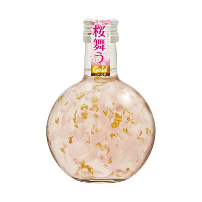 Hokoen 樱花舞金桃子酒 含金箔 9% 300ml