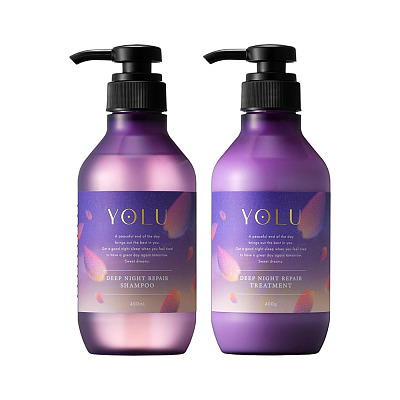 YOLU 夜间密集修复洗护套装樱花栀子 400ml*2