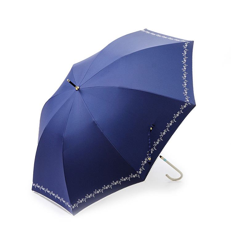 fasola8k-long-handle-ultralight-rain-umbrella-beige-embroidered-navy-1