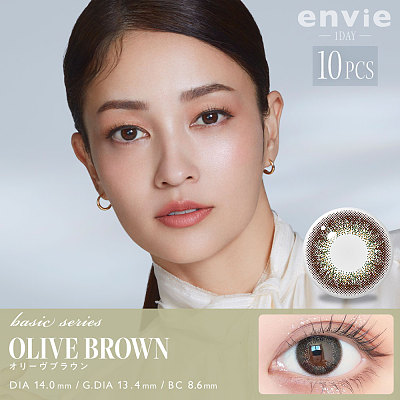 Envie Olive Brown 橄榄棕 美瞳 日抛 10枚入/多规格可选