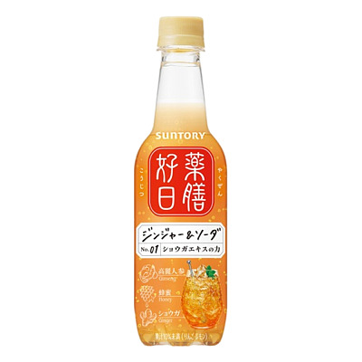 三得利 药膳好日 生姜苏打水 390ml