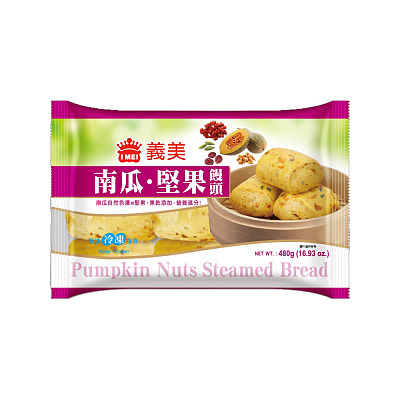 【冻】义美 南瓜坚果馒头 6pcs 480g