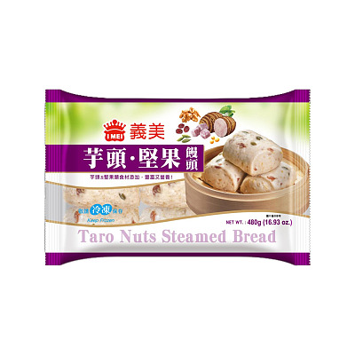 【冻】义美 芋头坚果馒头 6pcs 480g