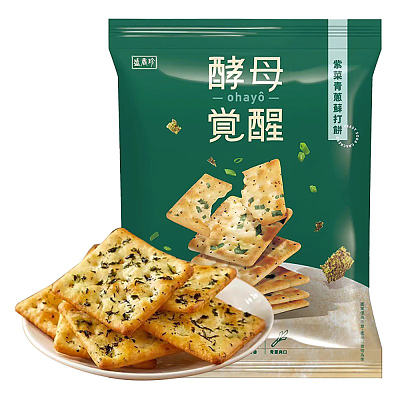 盛香珍 酵母觉醒 紫菜青葱苏打饼 280g