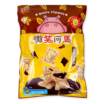 盛香珍 微笑河马饼 巧克力风味 200g