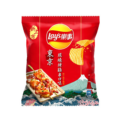 乐事 波乐洋芋片 东京照烧烤鸡串味 34g
