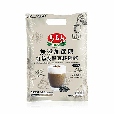 马玉山 冲泡 无添加蔗糖 红藜麦黑豆核桃饮 30g*12包入