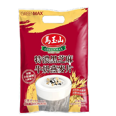 马玉山 特浓黑芝麻牛奶燕麦片 30g*8包入 240g