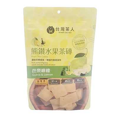 台湾茶人 熊钻水果茶砖 芭乐柠檬味 20g*7颗