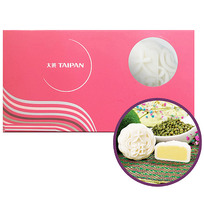 【冻】香港大班 冰皮迷你月饼 经典绿豆蓉味 2枚入 110g